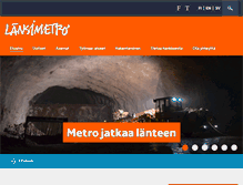 Tablet Screenshot of lansimetro.fi